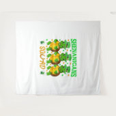 Shenanigans Squad St. Patrick's Day Niedlich Turtl Wandteppich (Vorderseite (Horizontal))