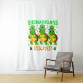 Shenanigans Squad St. Patrick's Day Niedlich Turtl Wandteppich (Beispiel)