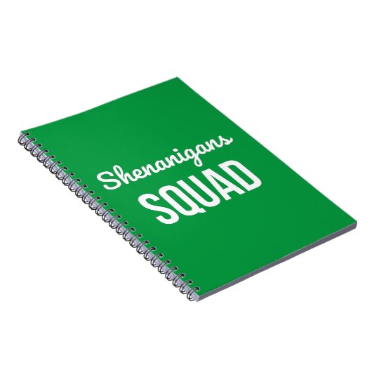 Shenanigans Squad St Patrick's Day Notizblock (Rechte Seite)