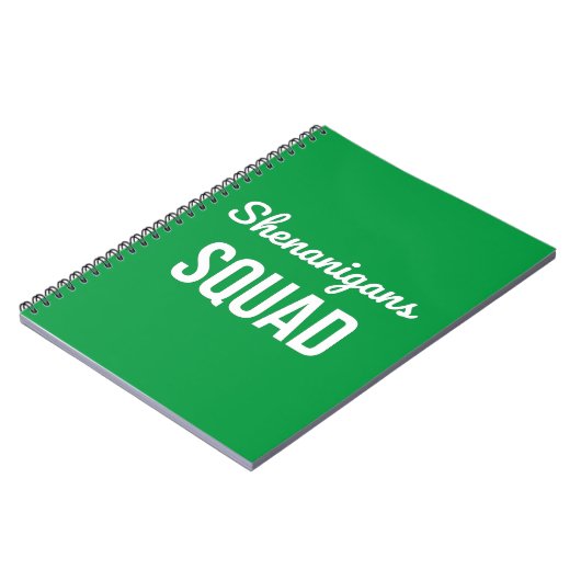 Shenanigans Squad St Patrick's Day Notizblock (Linke Seite)