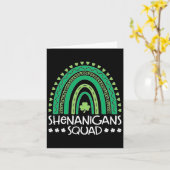 Shenanigans Squad St Patrick's Day Rainbow Shamroc Karte (Gelbe Blume)