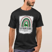 Shenanigans Squad St Patrick's Day Rainbow Shamroc T-Shirt (Vorderseite)