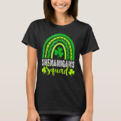 Shenanigans Squad St Patrick's Day Rainbow Shamroc T-Shirt (Vorderseite)