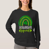 Shenanigans Squad St Patrick's Day Rainbow Shamroc T-Shirt (Vorderseite)