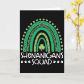 Shenanigans Squad St Patrick's Day Regenbogen Sham Karte (Gelbe Blume)