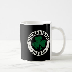 Shenanigans Squad St Patricks Day Shamrock T-Shirt Kaffeetasse