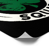 Shenanigans Squad St Patricks Day Shamrock T-Shirt Poster (Ecke)