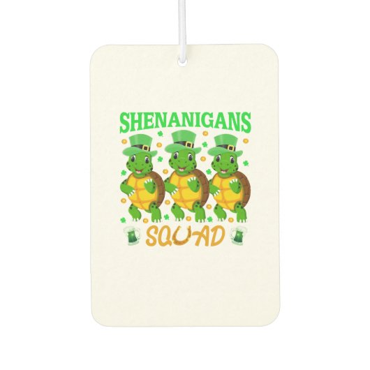 Shenanigans Squad St. Patrick's Day Süße Schildkrö Autolufterfrischer (Vorderseite)