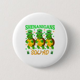Shenanigans Squad St. Patrick's Day Süße Schildkrö Button