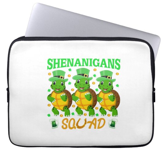 Shenanigans Squad St. Patrick's Day Süße Schildkrö Laptopschutzhülle (Vorderseite)