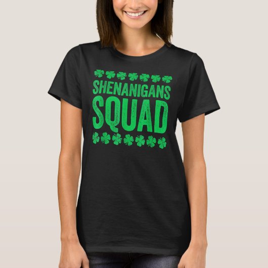 Shenanigans Squad St Patrick's Day T-Shirt (Vorderseite)
