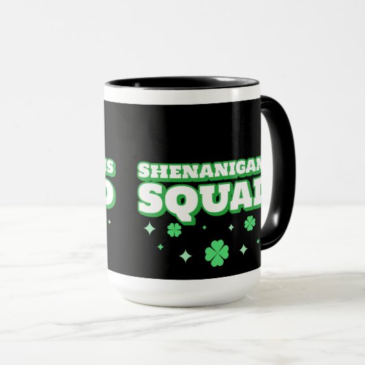 Shenanigans Squad St. Patrick's Day Tasse (VorderseiteRechts)