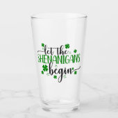 Shenanigans St Patricks Day Drinks Glas (Vorderseite)
