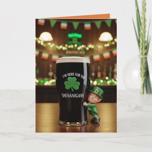 Shenanigans St. Patrick's Day Karte (Vorderseite)