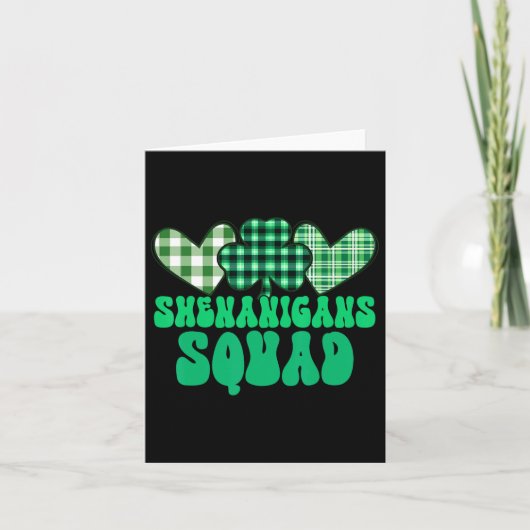 Shenanigans-Truppe, die zu St. Patrick's Unsinn ne Karte (Vorderseite)