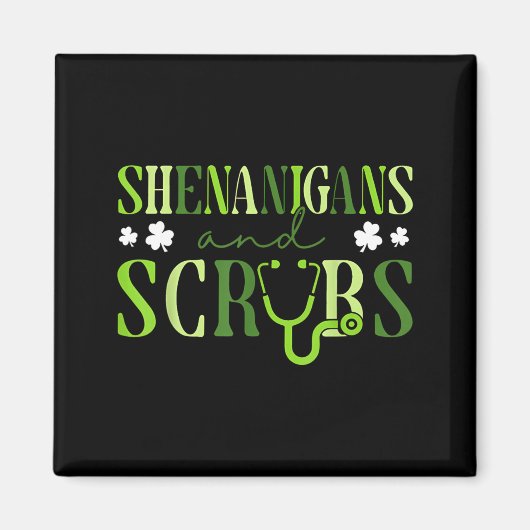 Shenanigans und Reinigungs-Stethoskop St. Patrick' Magnet (Vorne)