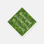Shenanigans und Shamrocks Muster St. Patrick's Day Serviette (Ecke)
