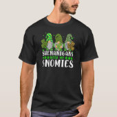 Shenanigans With My Gnomies St Patrick's Day Gnome T-Shirt (Vorderseite)