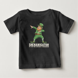 Shenanigator Dabbing Kobold St. Patrick's Tag Baby T-shirt