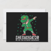 Shenanigator Dabbing St Patrick's Day Shenanigans Einladung (Vorderseite)