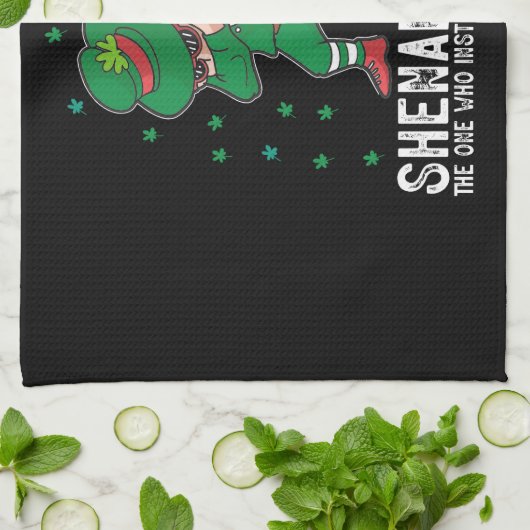 Shenanigator Dabbing St Patrick's Day Shenanigans Geschirrtuch (Gefaltet)