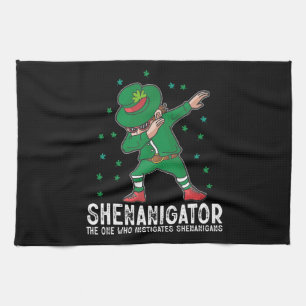 Shenanigator Dabbing St Patrick's Day Shenanigans Geschirrtuch