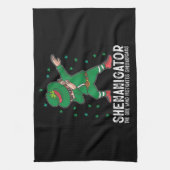 Shenanigator Dabbing St Patrick's Day Shenanigans Geschirrtuch (Vertikal)