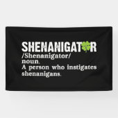 Shenanigator definiert St Patricks Day Banner (Horizontal)