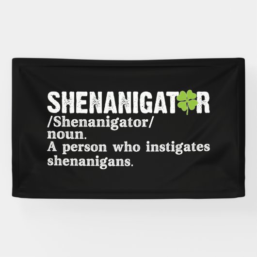 Shenanigator definiert St Patricks Day Banner (Horizontal)