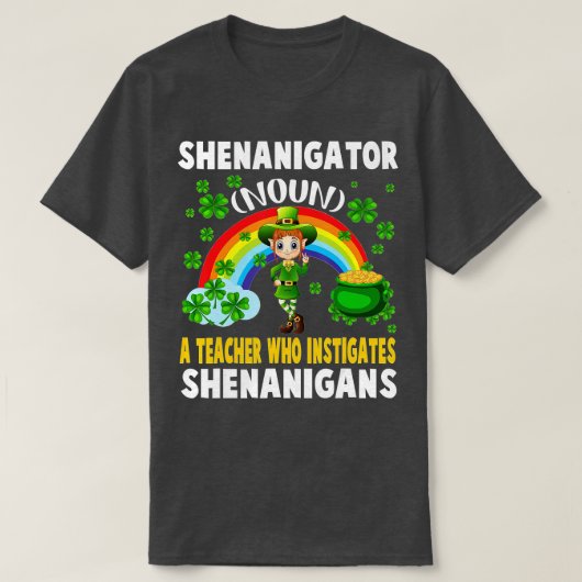 Shenanigator Definition Lehrer, die sie anregt T-Shirt (Design vorne)