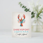 Shendeport Louisiana Crawfish Bright Postkarte (Stehend Vorderseite)