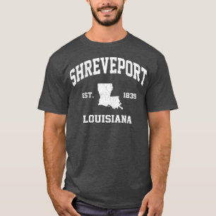 Shendeport Louisiana LA Vintager Staat Athletic St T-Shirt