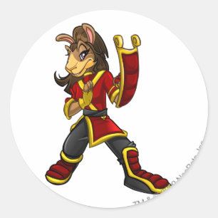 Shenkuu Team-Kapitän 2 Runder Aufkleber