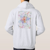 Shenyang China City Map Hoodie (Rückseite)