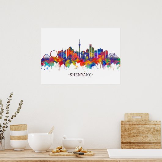 Shenyang China Skyline Poster (Küche)