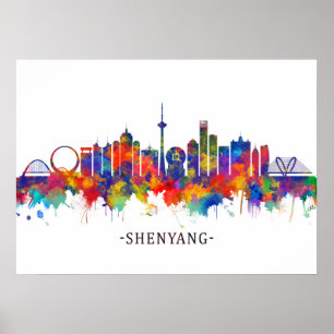 Shenyang China Skyline Poster