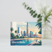 Shenzhen, China Postkarte (Stehend Vorderseite)