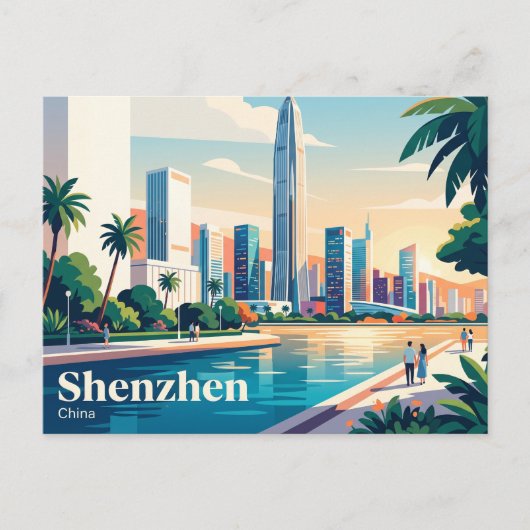 Shenzhen, China Postkarte (Vorderseite)