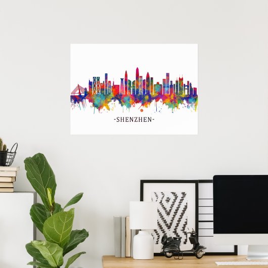 Shenzhen China Skyline Poster (Heimbüro)