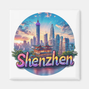 Shenzhen China Stadt Reise Geschenk Erinnerung 🗺️ Magnet