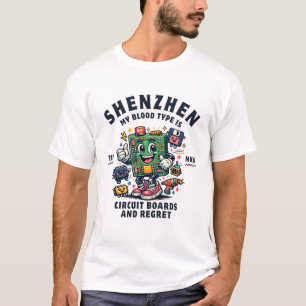 Shenzhen: Meine Blutgruppe sind Leiterplatten T-Shirt