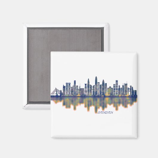 Shenzhen Skyline Magnet (Vorderseite/Rückseite)