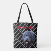 Shepadoddle - bedingungslose Liebe Glückspilz Tasche (Rückseite)