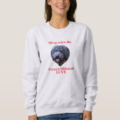 Shepadoodle bedingungslose Liebe Sweatshirt (Vorderseite)