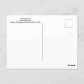 Shepadoodle-Profil Schließen Fotografische Postkar Postkarte (Rückseite)