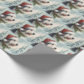 Shepadoodle-Weihnachtspapier Geschenkpapier (Ecke)