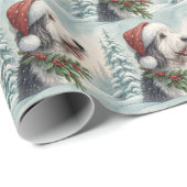 Shepadoodle-Weihnachtspapier Geschenkpapier (Rolleneckpunkt)