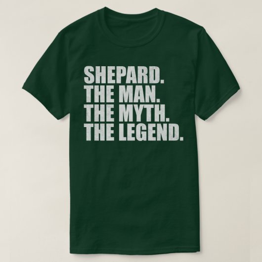 ShepardShepard Name Schäfer mit Namen T-Shirt (Design vorne)