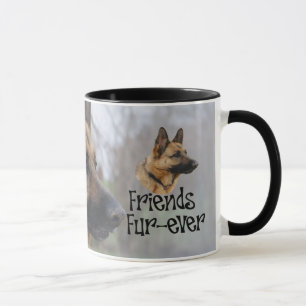 sheperd "Friends Fur-ever" Verwandlungstasse Tasse