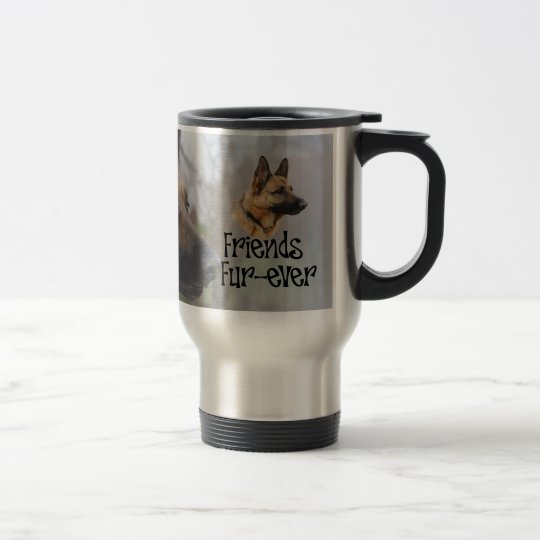 Sheperd thermobecher "Friends Fur-ever" Reisebecher